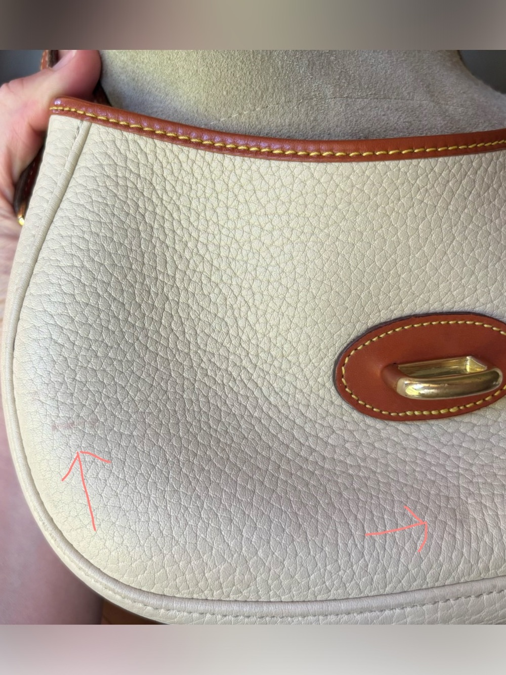 Vintage Dooney & Bourke AWL Crossbody Bag - Picture 9 of 10